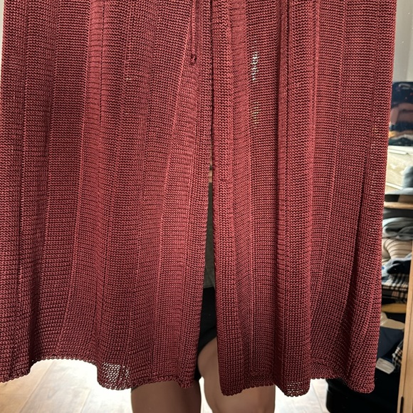 Calle de Mar / High waisted crochet-knit wide leg pants / small - Picture 4 of 8